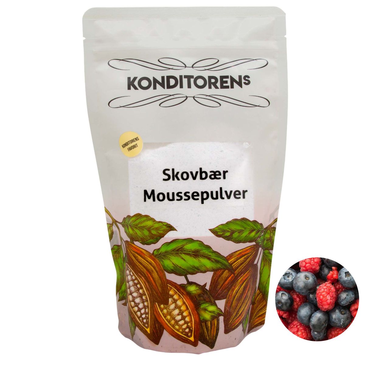 Konditorens - Skovbær Moussepulver, 100g