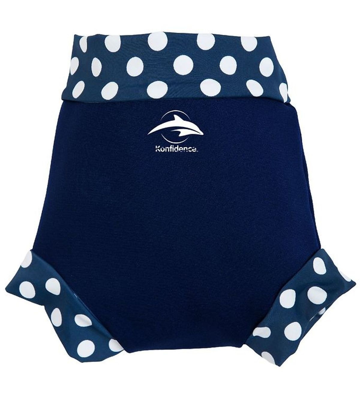 Konfidence Blebadebukser - UV50+ - Nappy E-flex - Navy Polka