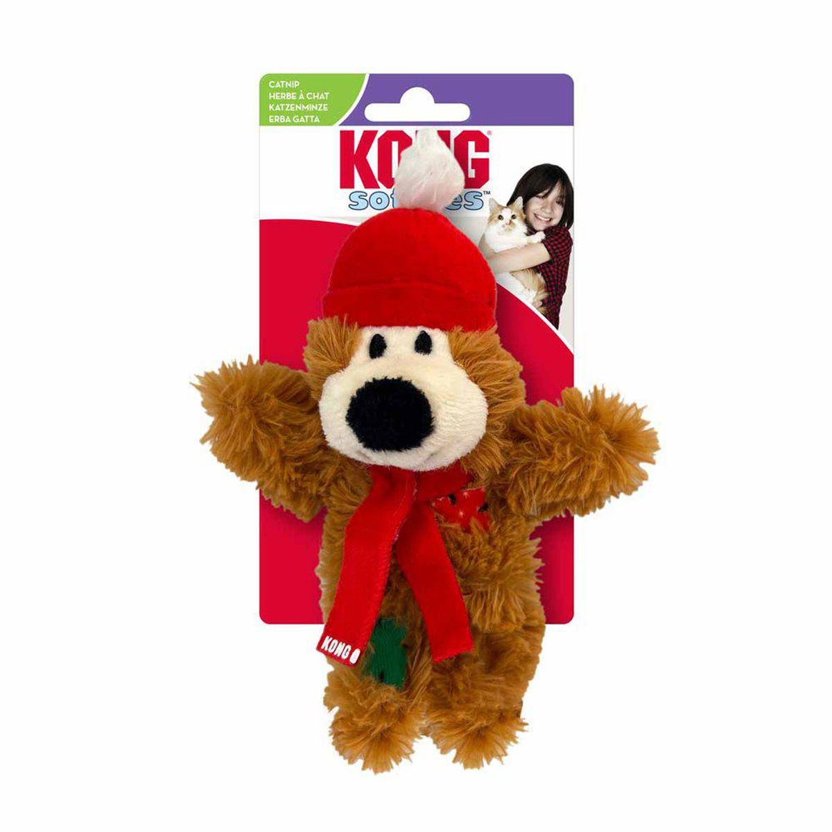 Kong Holiday Softies Bear Mix 10x6x4cm