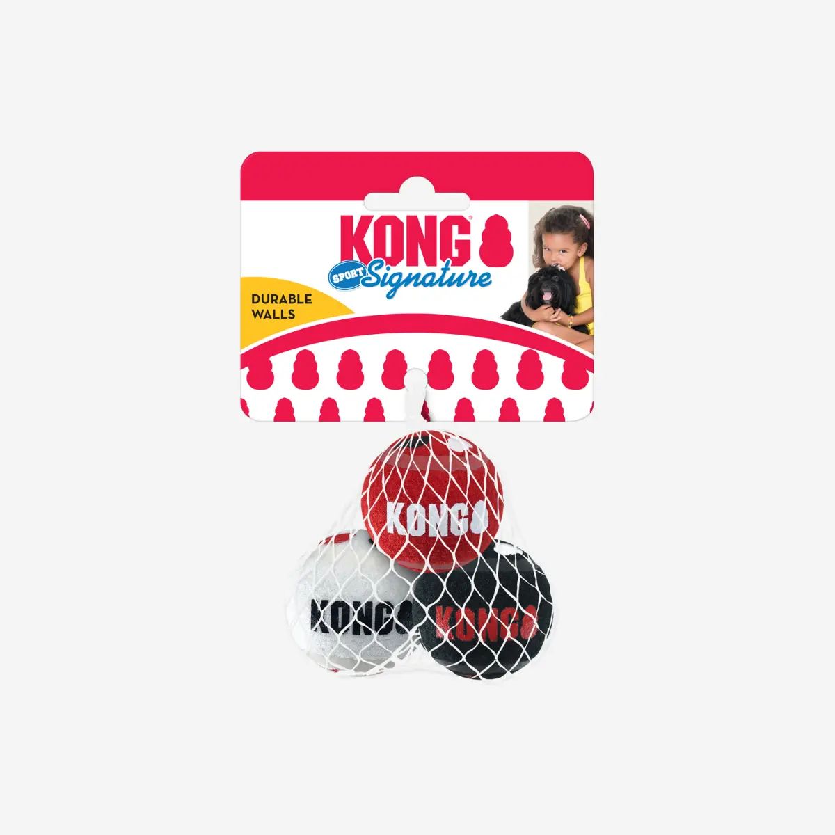 Kong Signature Balls // Ikke-slibende tennisbolde til små hunde