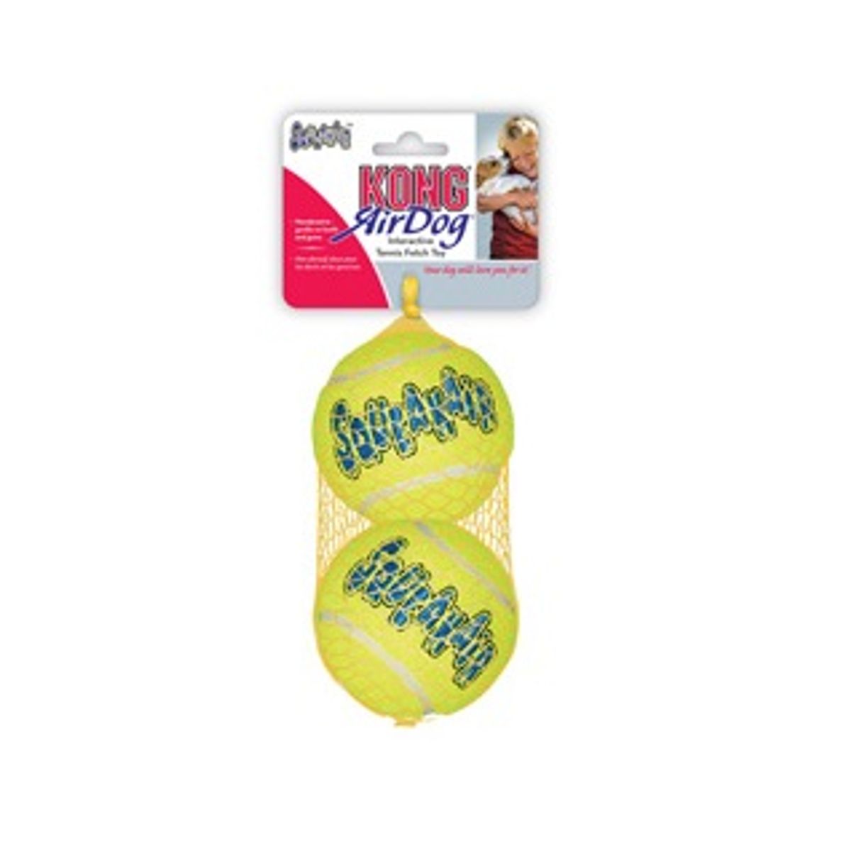 KONG SqueakAir tennisbolde 2-pak - Large