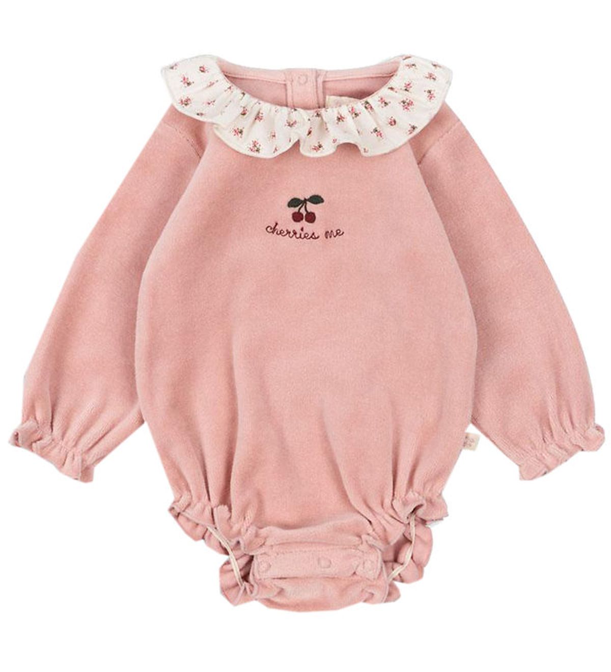 Konges Sløjd Body l/æ - Miffa Frill - Velour - Mellow Rose