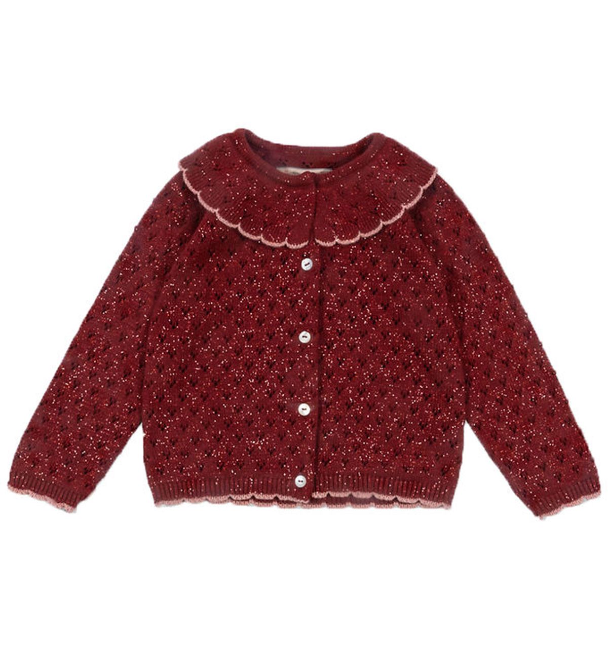 Konges Sløjd Cardigan - Strik - Holiday - Red Dahlia