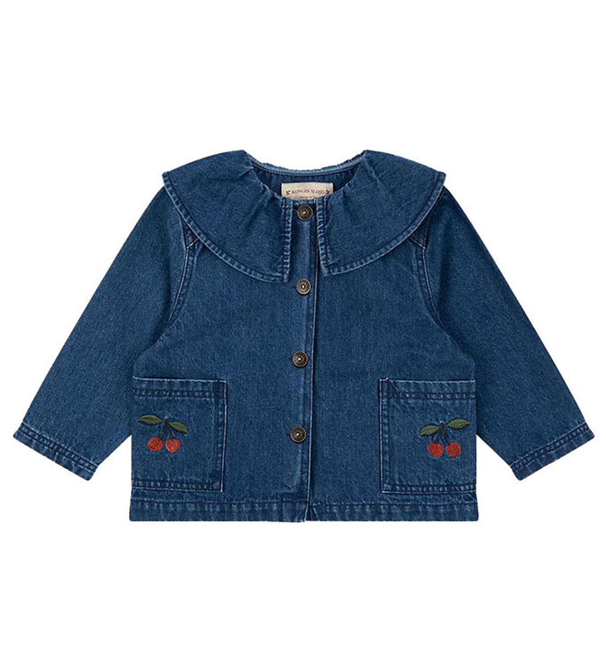 Konges Sløjd Skjorte - Magot - Denim Blue Cherry