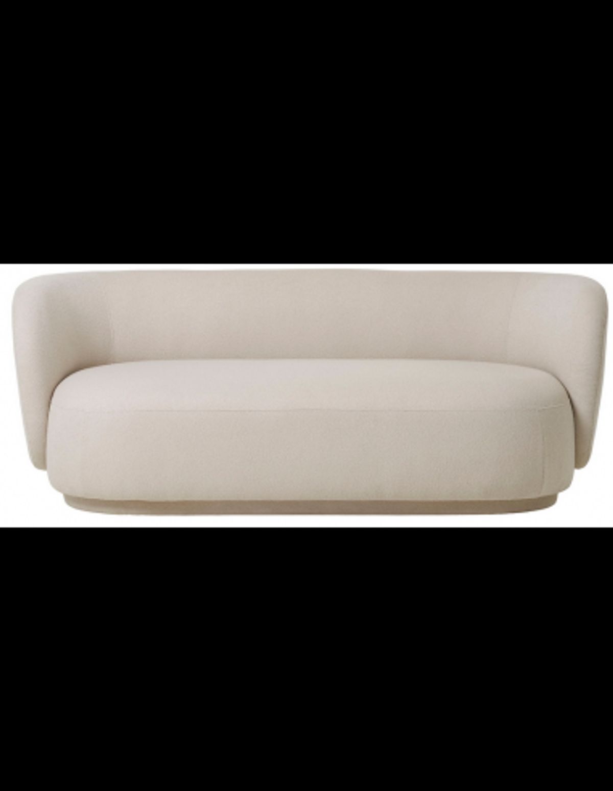 KONOS 2-personers sofa i polyester 180 x 86 cm - Sand