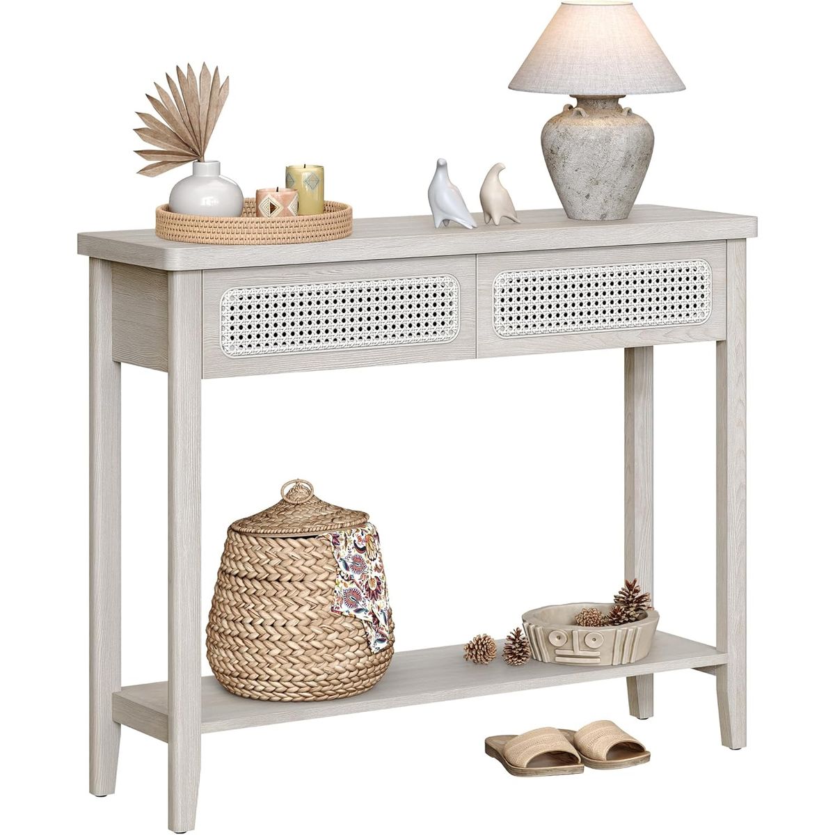 Konsolbord i boheme stil - Boho Chic sidebord - grå beige - Borde > Sideborde - Daily-Living