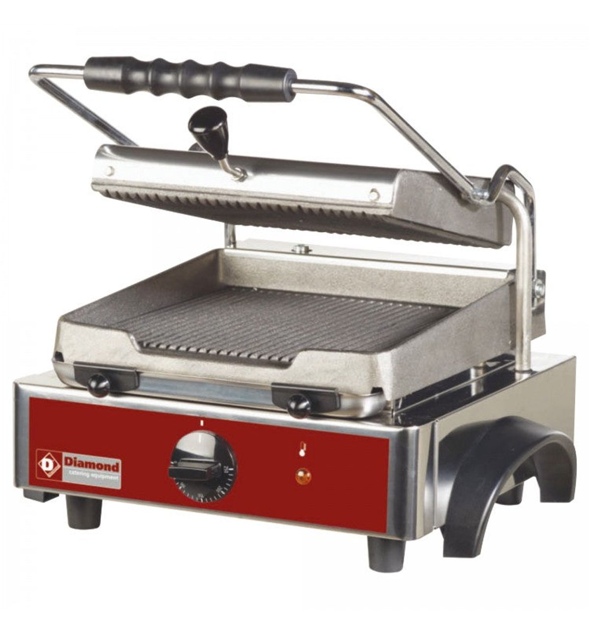 Kontaktgrill / Klemgrill - Rillet overflade - 255 x 255 mm