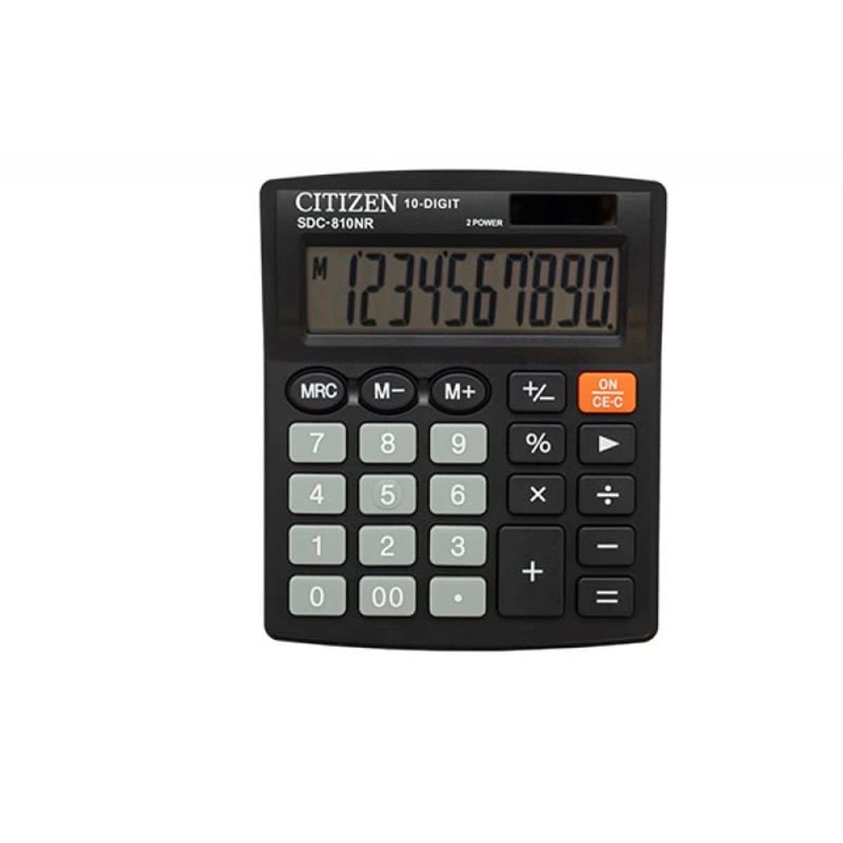 Kontorregner CITIZEN SDC-810NR 10-cifret display sort.