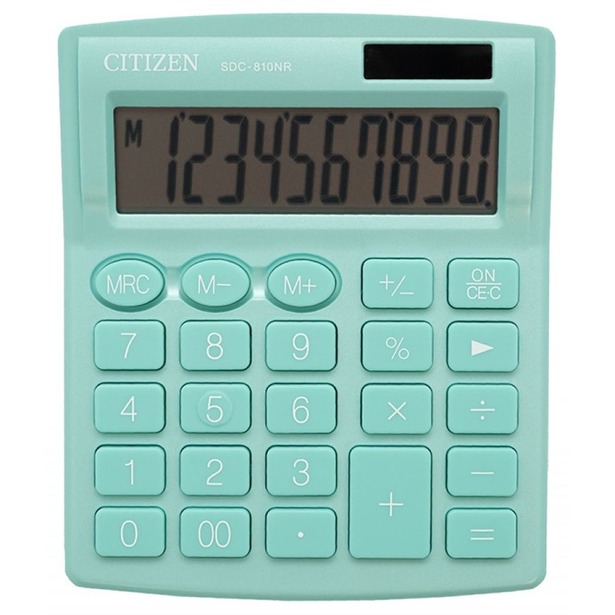 Kontorregner CITIZEN SDC-810NRGRE 10-cifret grøn.