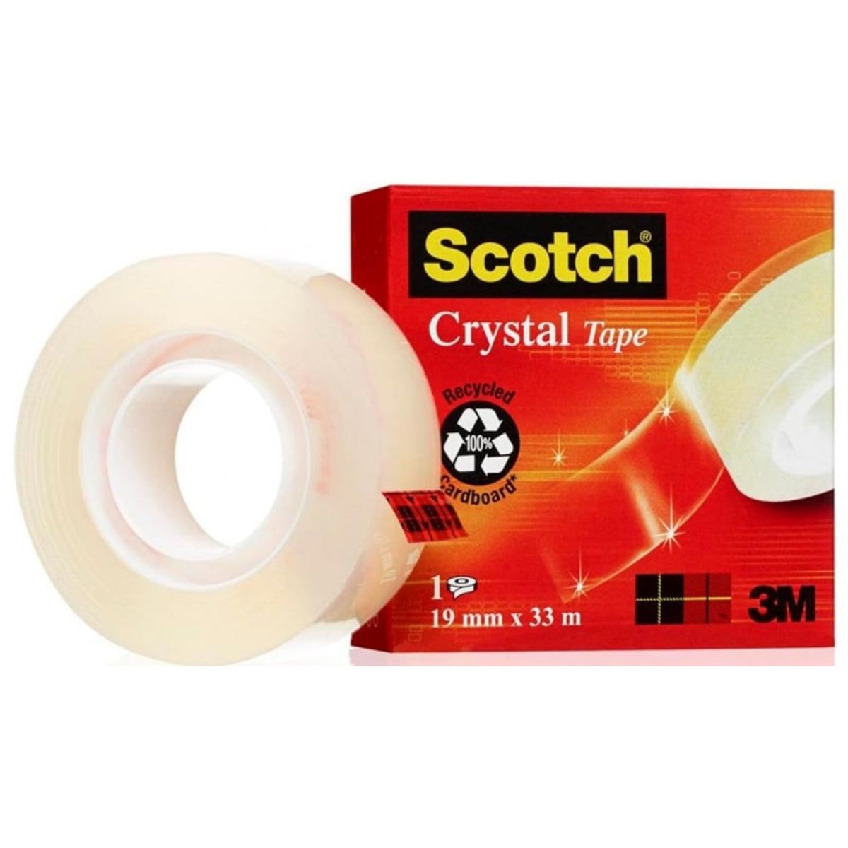 Kontortape SCOTCH Crystal Clear 19mm 33m.