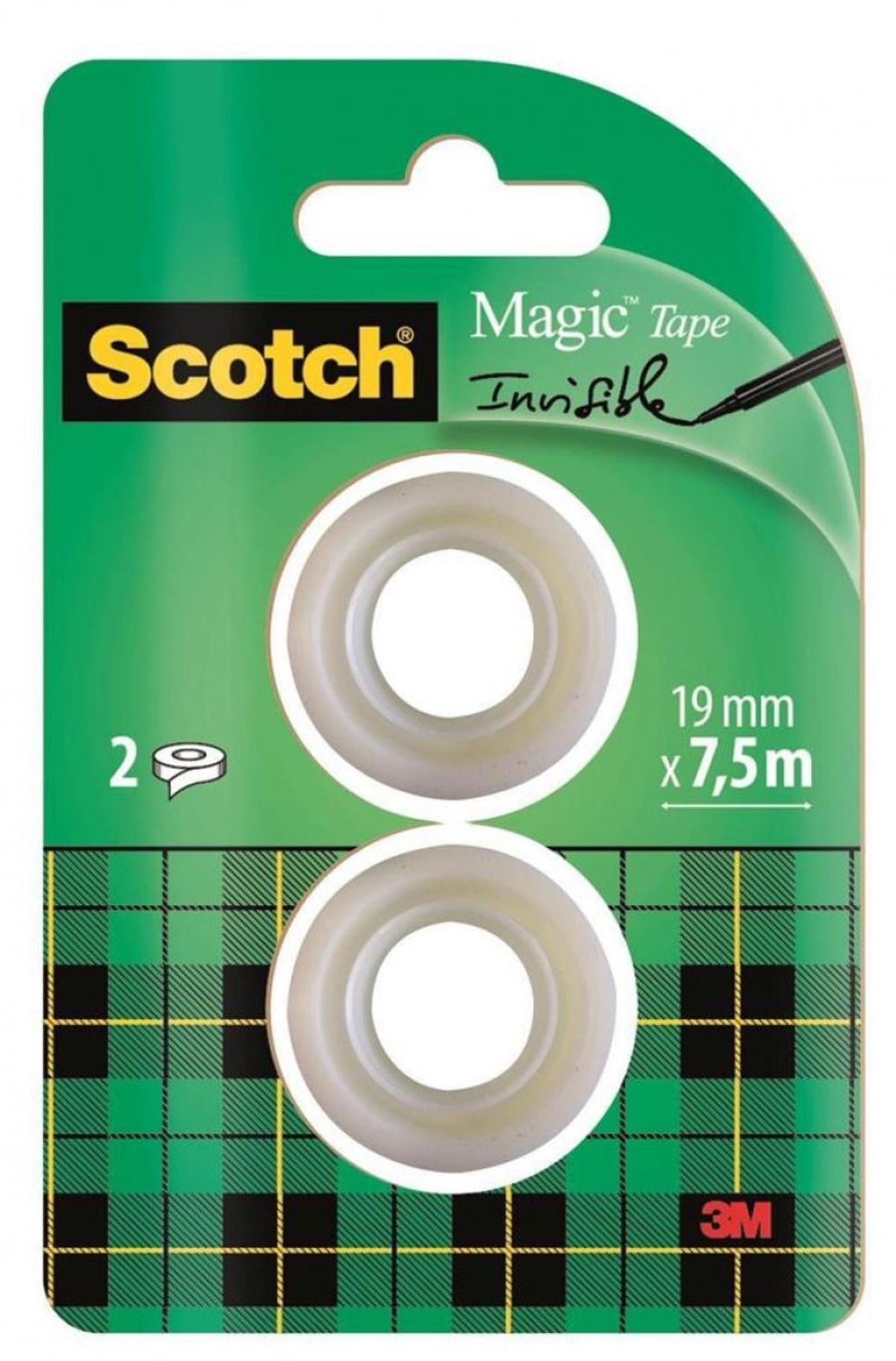 Kontortape SCOTCH® Magic&trade; mat 19mm 7,5m.