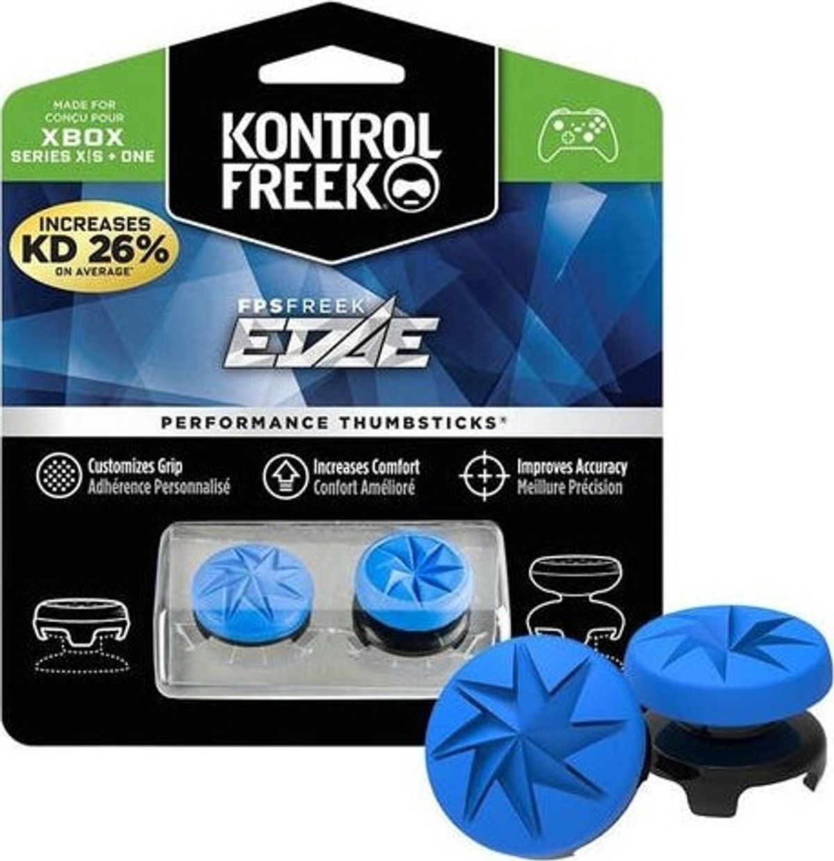 Kontrolfreek - Fps Freek Edge Thumbsticks Til Xbox X/s/one - Blå