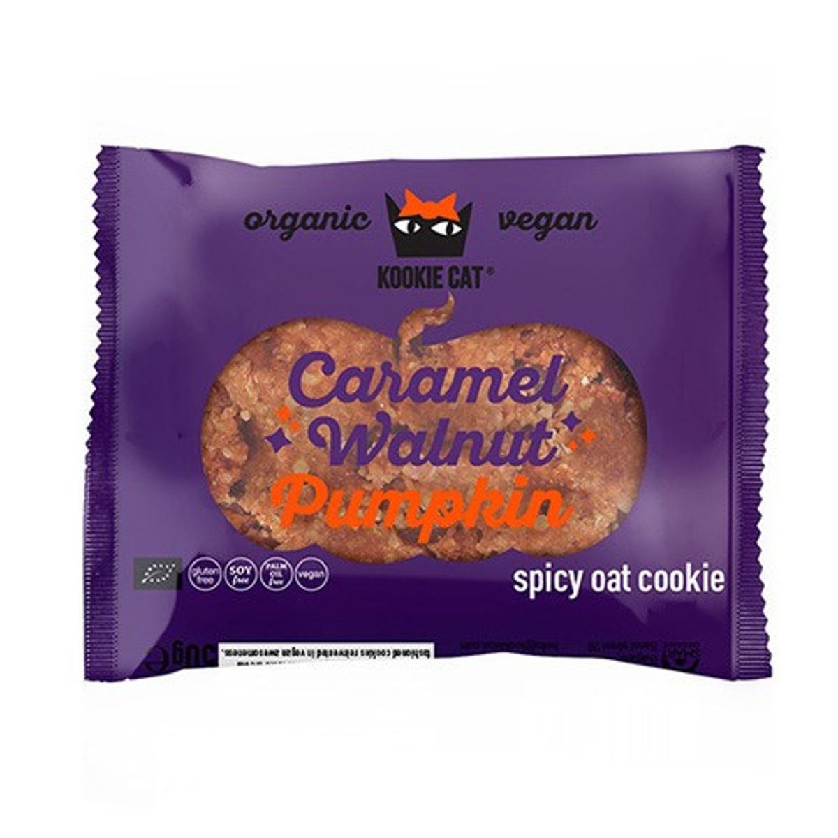 Kookie Cat karamelliseret valnød & græskar vegan Økologisk - 50 gram