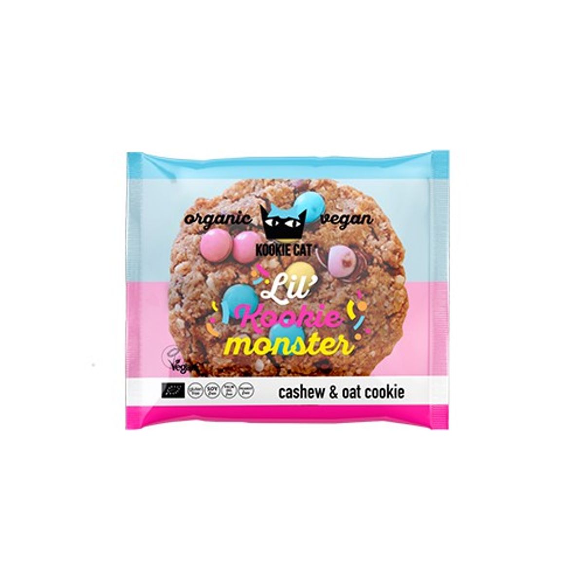 Kookie Cat m. vanilje & chokolinser Økologisk - 50 gram