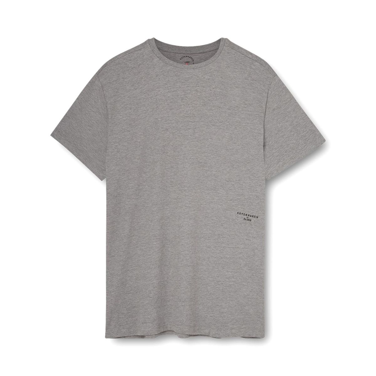 Kopenhaken Frederiksberg T-shirt Herre T-shirt - Dark Grey Melange - L