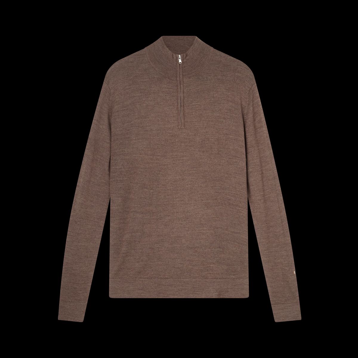 Kopenhaken Zolex Half Zip Sweater Herre Striktrøje - Akhil Brown - L