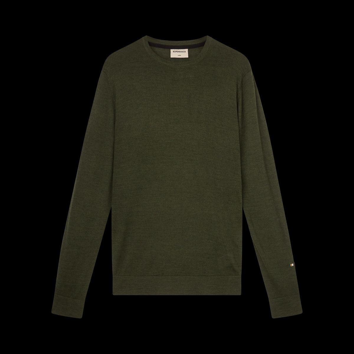 Kopenhaken Zolex O-neck Sweater Herre Striktrøje - PINE GREEN - 2XL