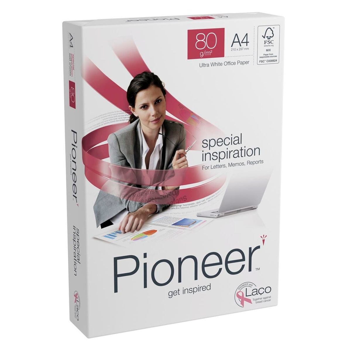 Kopipapir Pioneer 80g A4 500ark/pak