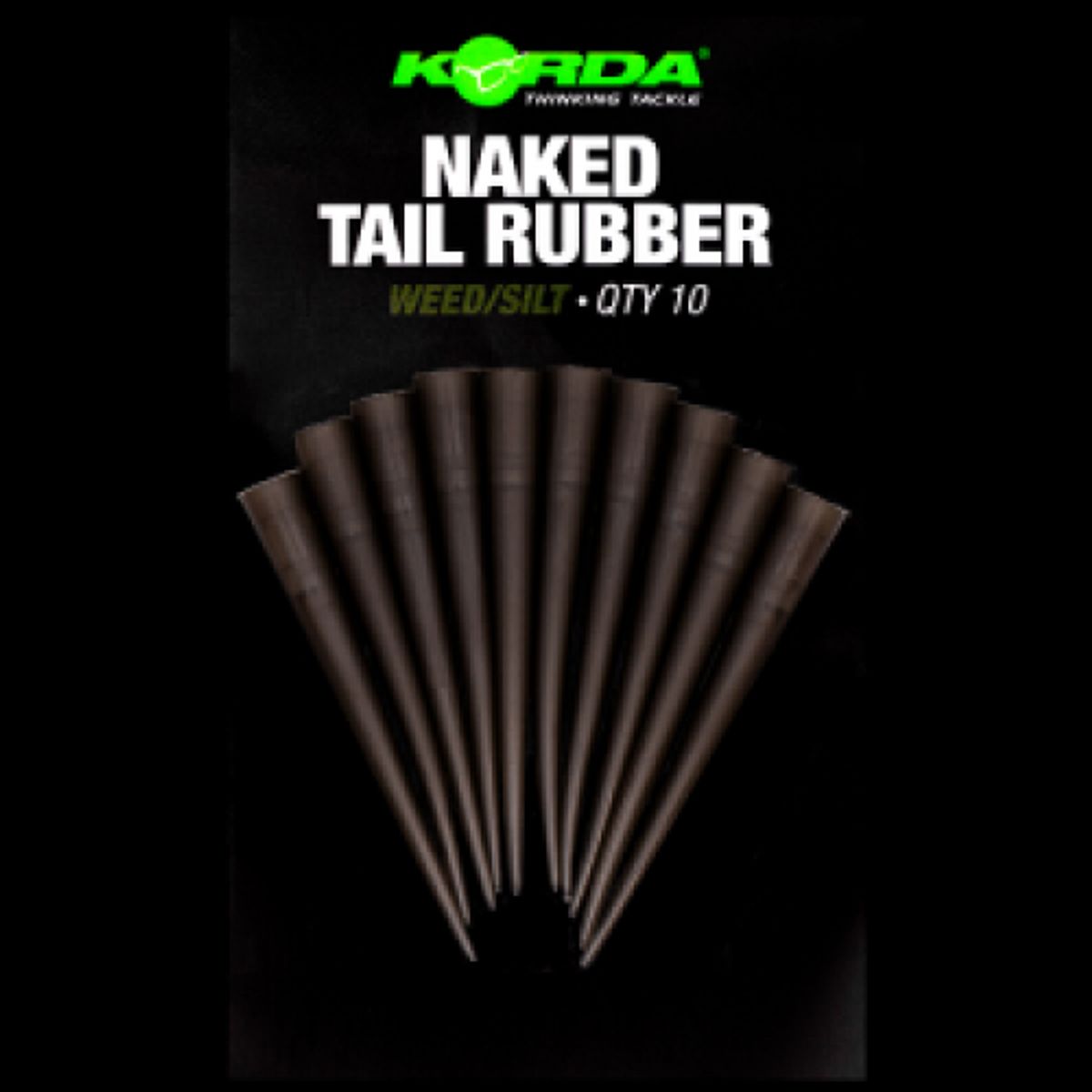 Korda Naked Tail Rubber Weed/Silt