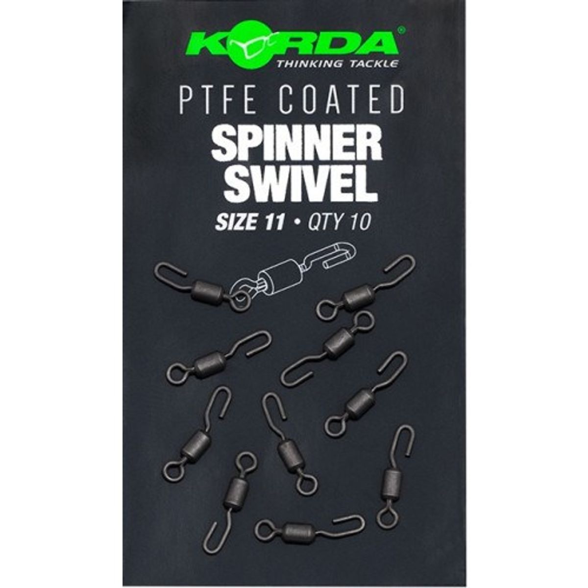 Korda PTFE Spinner Swivel Str. 11