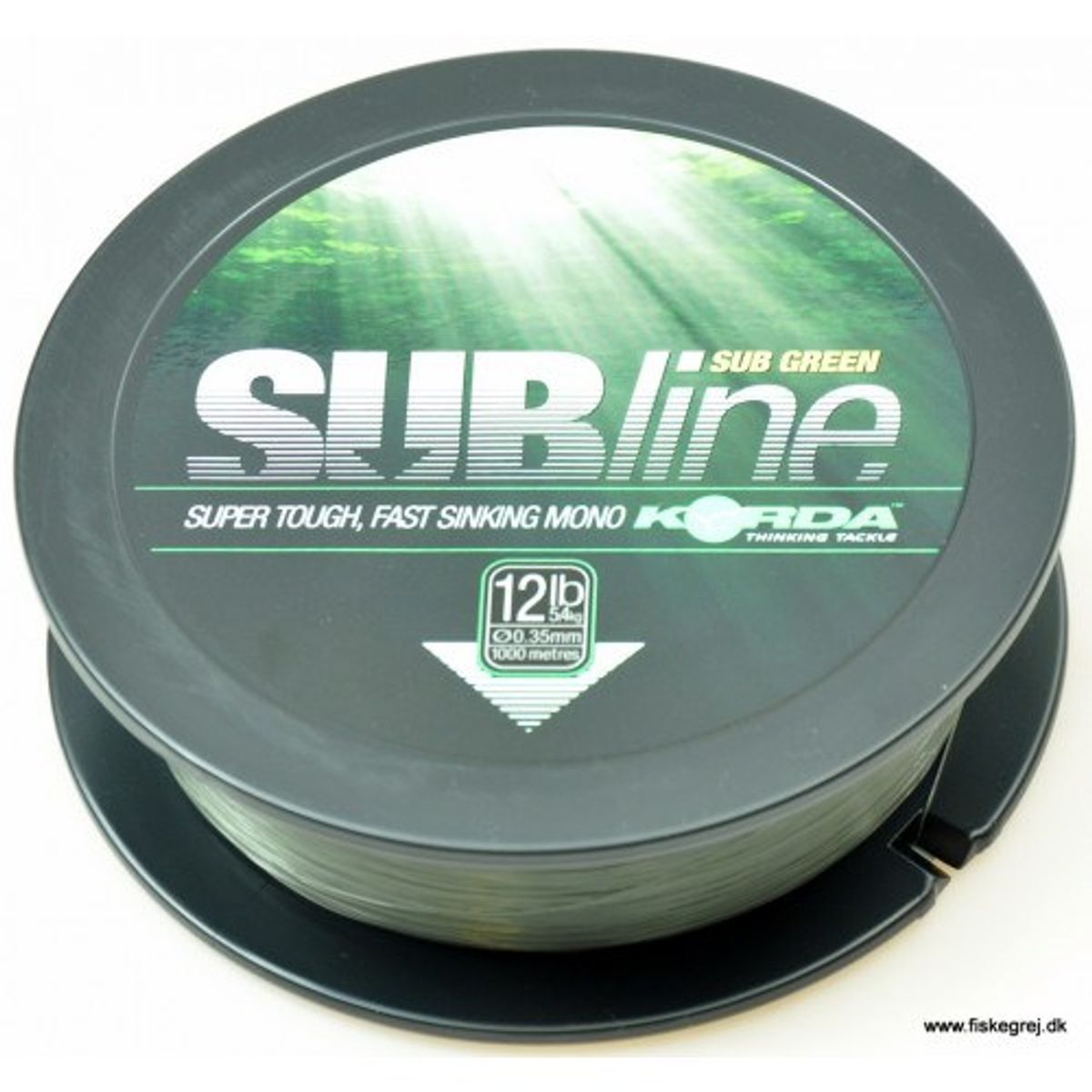 Korda SUBline 1000m 0,35mm Grøn