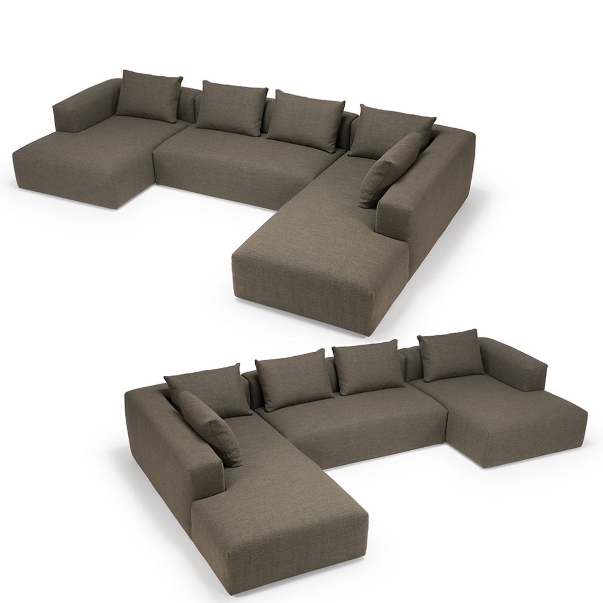 Kornum U-sofa - stof