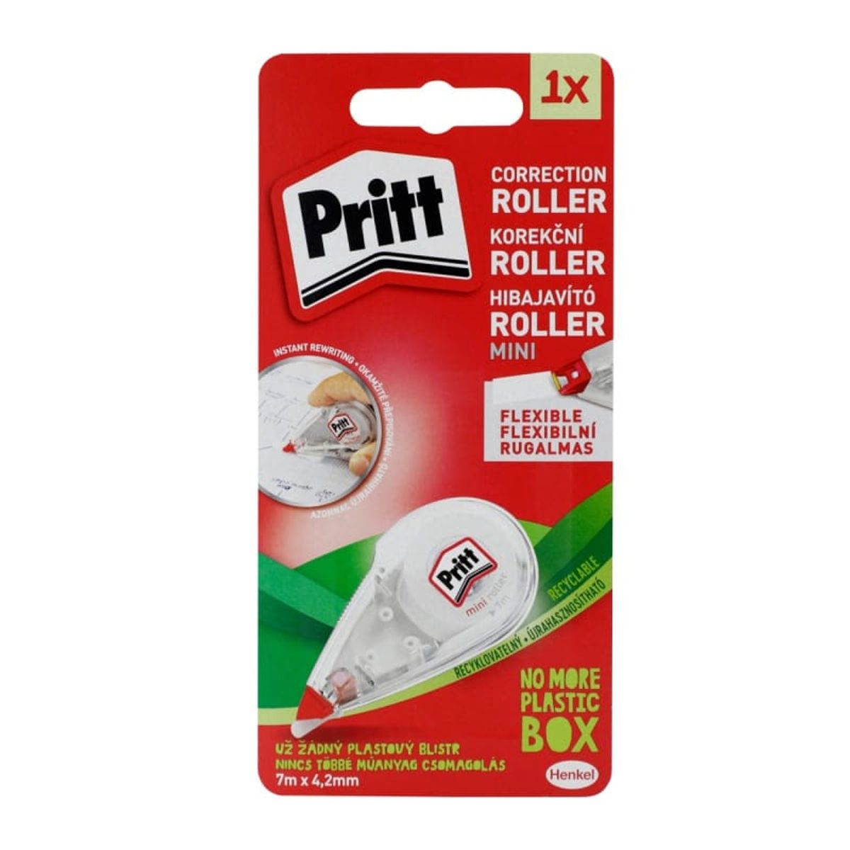 Korrektionstape PRITT MINI FLEX, mus, 4,2mm x 7m,.