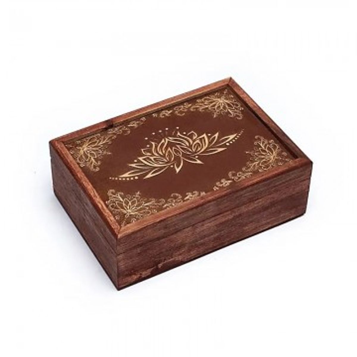 Kort box med lotus - Tarotkort / Englekort opbevaring - GodKarmaShop