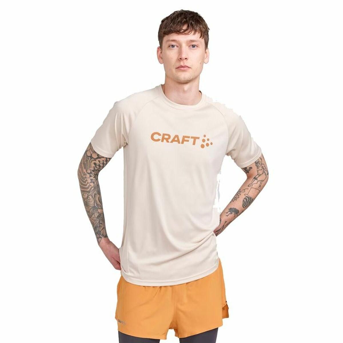 Kortærmet T-shirt Craft Core Essence Logo Beige L