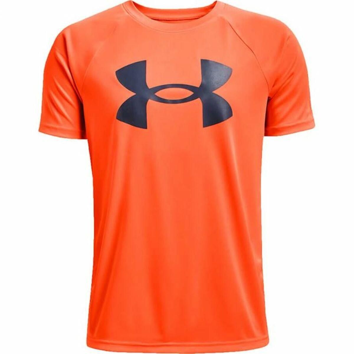 Kortærmet T-shirt til Børn Under Armour Orange 8 år