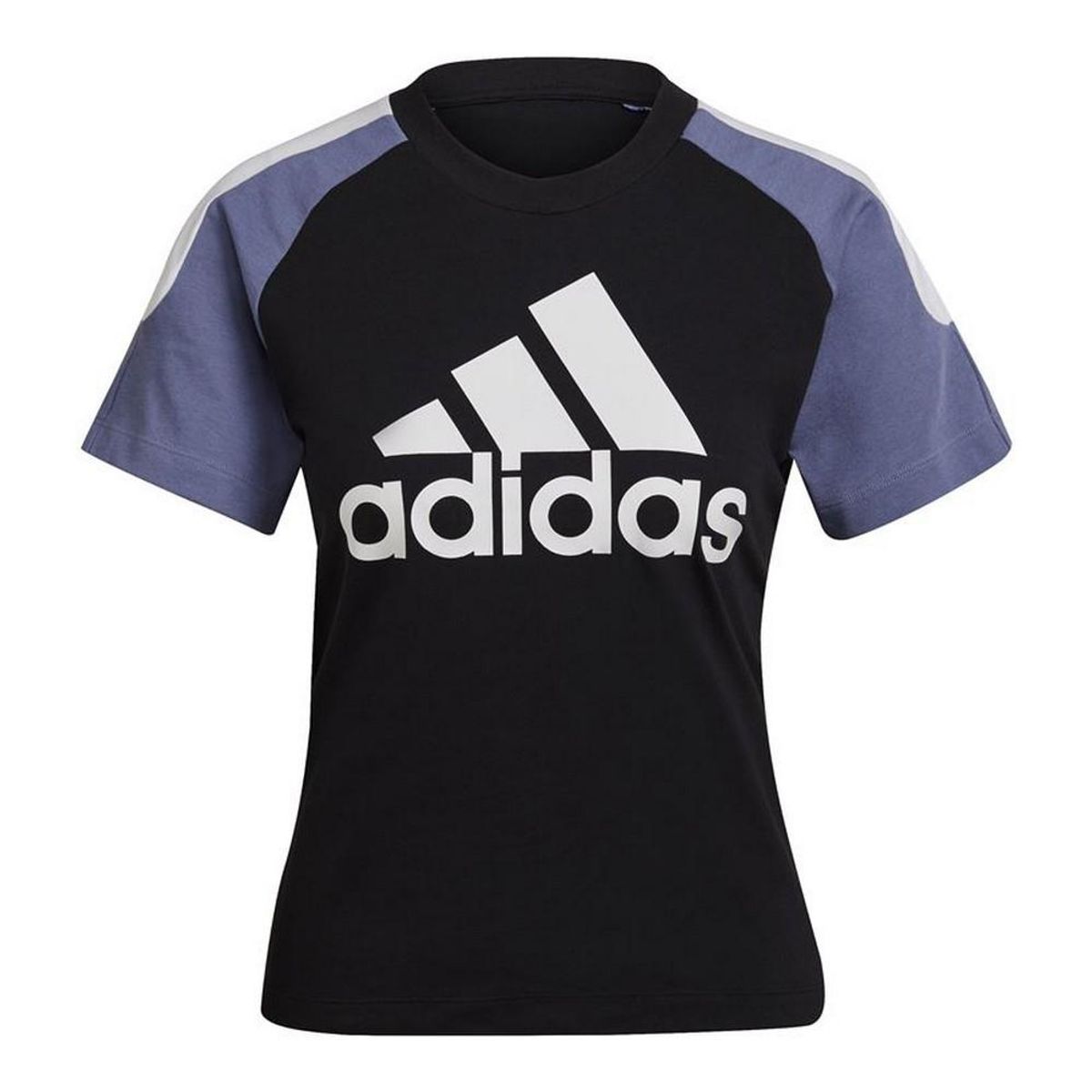 Kortærmet T-shirt til Kvinder Adidas Sportswear Colorblock Sort S