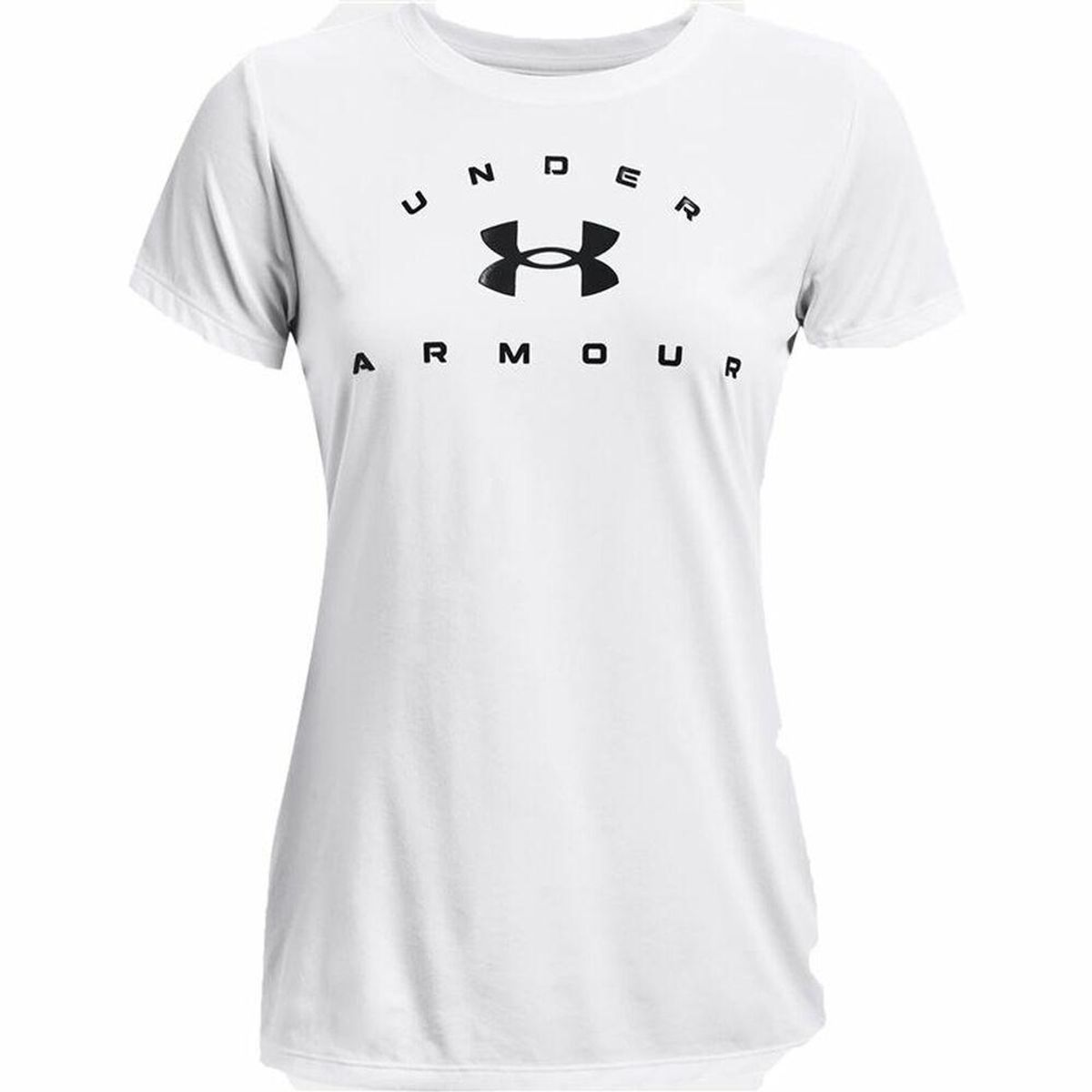 Kortærmet T-shirt til Kvinder Under Armour Tech Solid Hvid XS