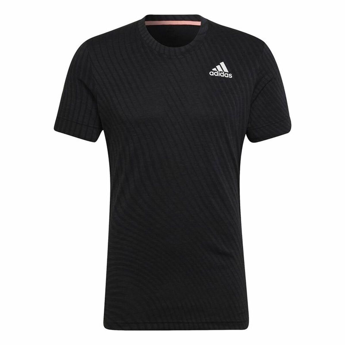 Kortærmet T-shirt til Mænd Adidas Freelift Sort M