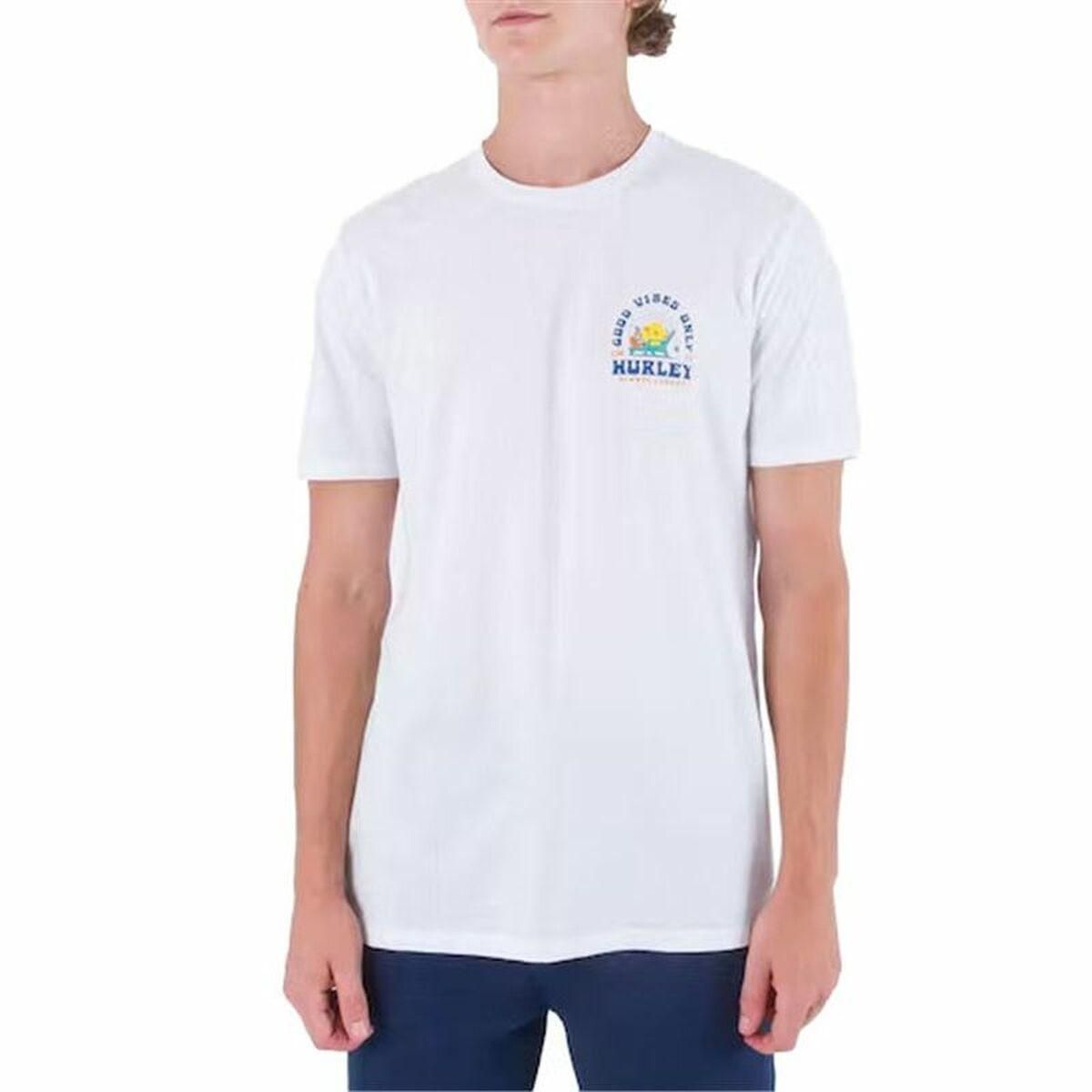 Kortærmet T-shirt til Mænd Hurley Everyday Vacation Hvid M