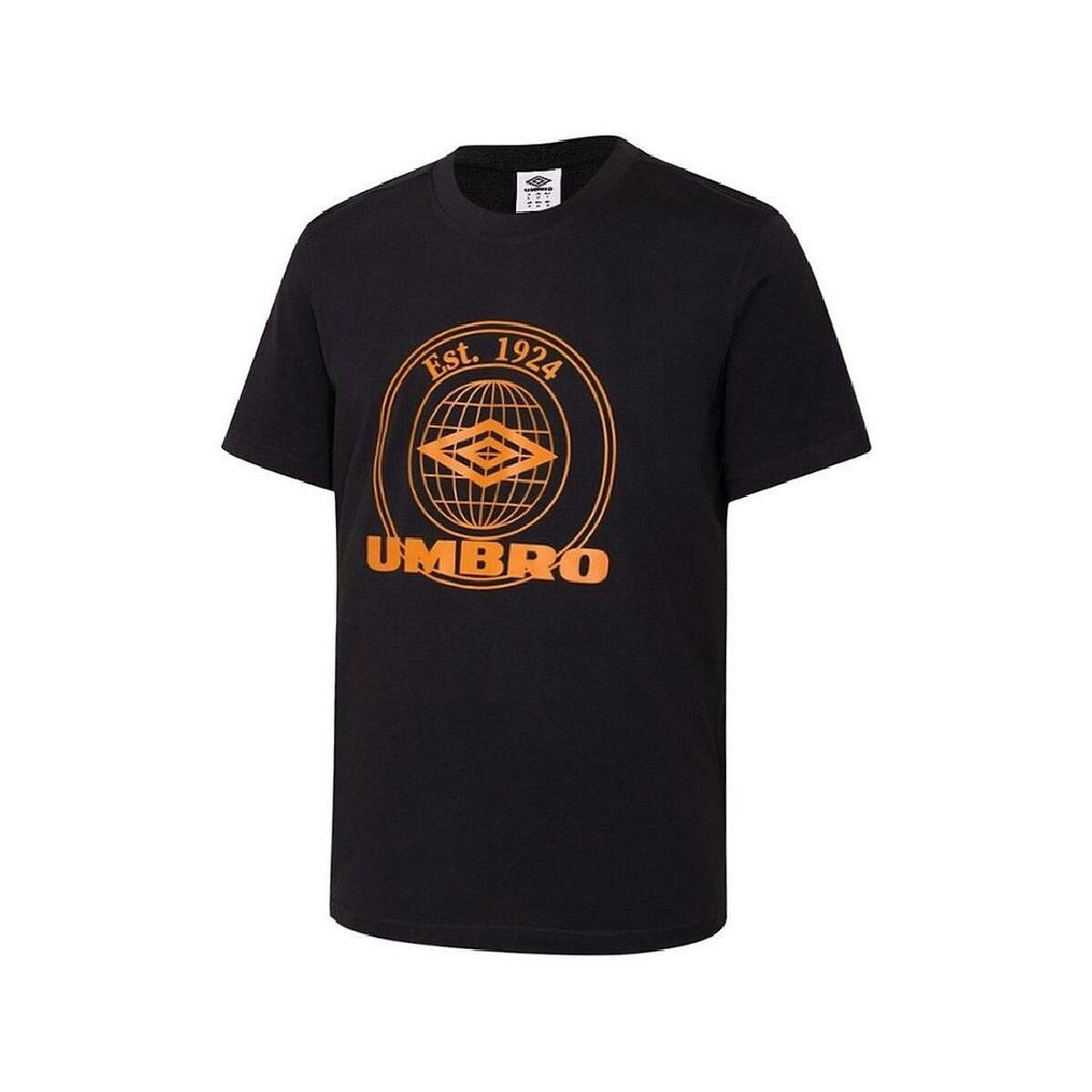 Kortærmet T-shirt til Mænd Umbro COLLEGIATE 66119U Sort S