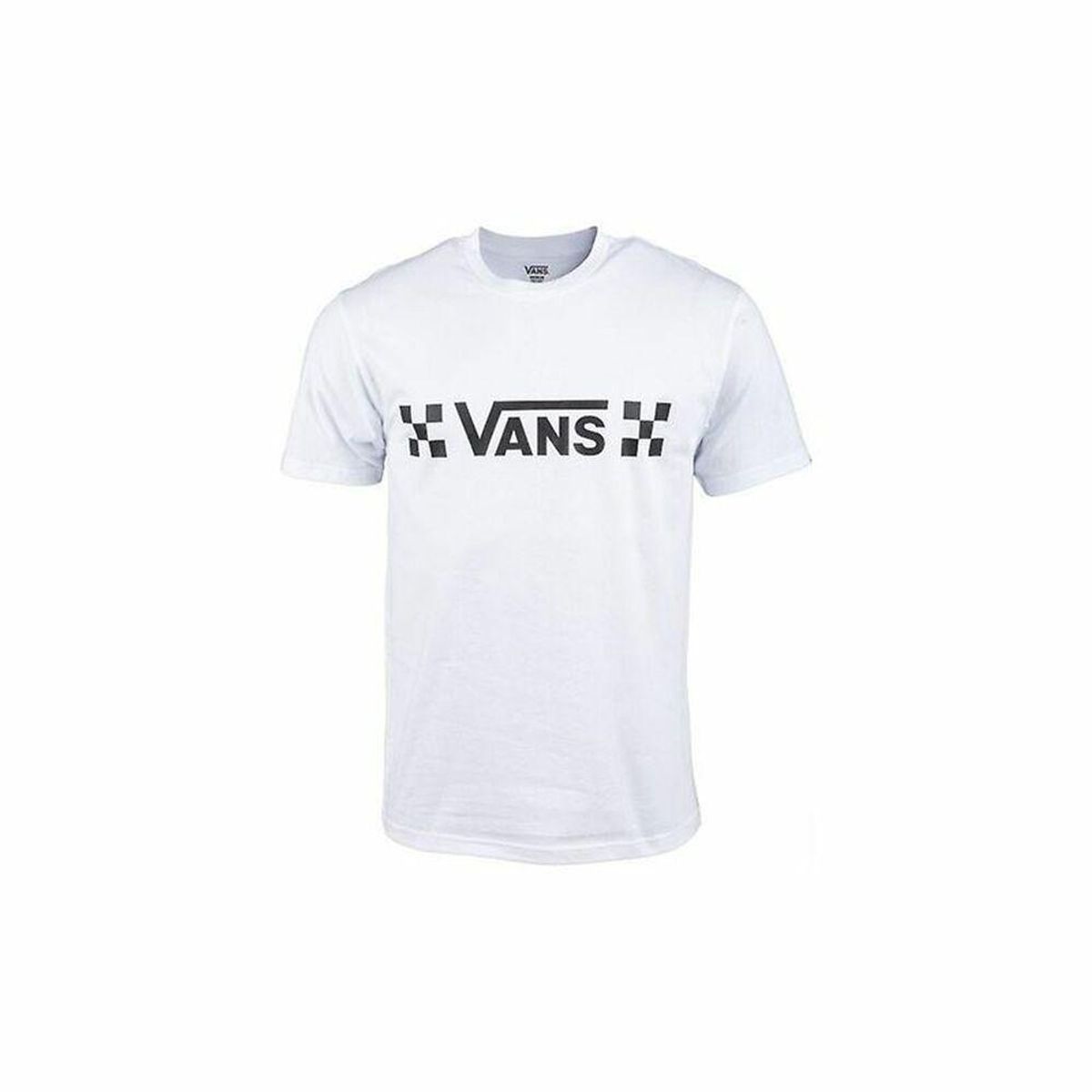 Kortærmet T-shirt til Mænd Vans Drop V Check-B Hvid XL