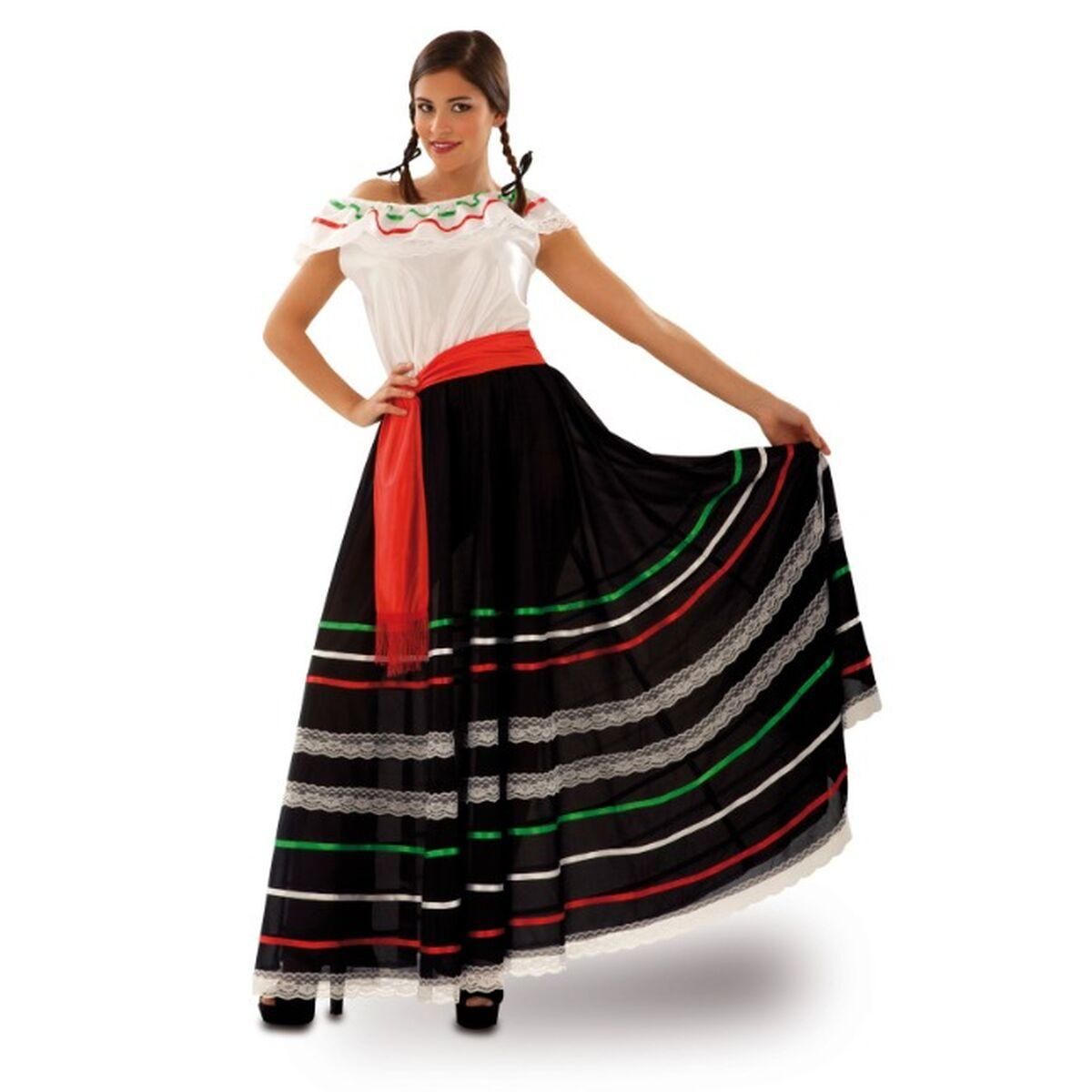 Kostume til voksne Mexicansk kvinde (2 Dele) XL