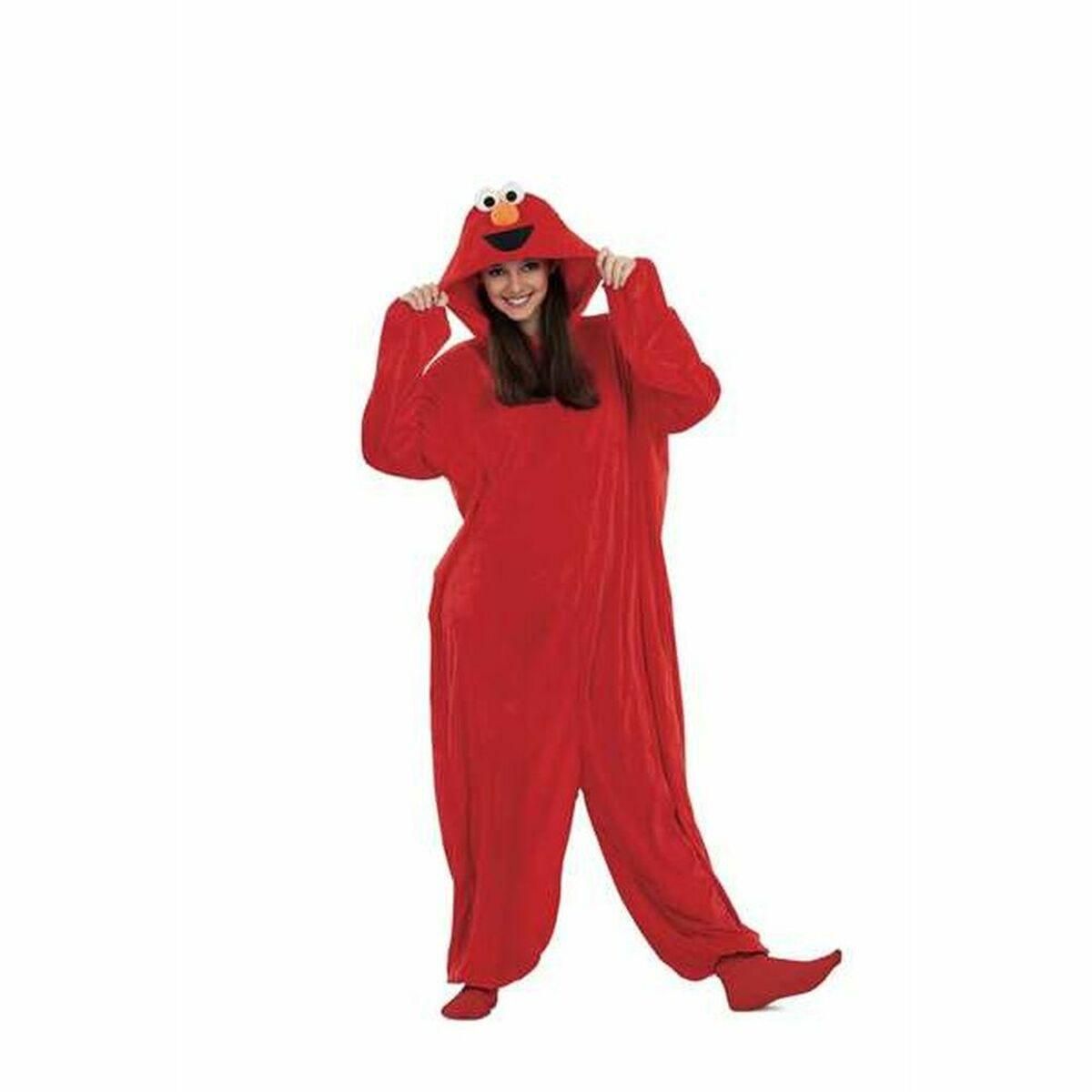 Kostume til voksne Sesame Street Elmo (1 Dele) M/L