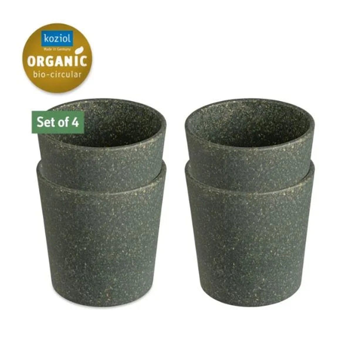 Koziol kop 190ml Connect Cup S Nature Ash Grey 4 stk.