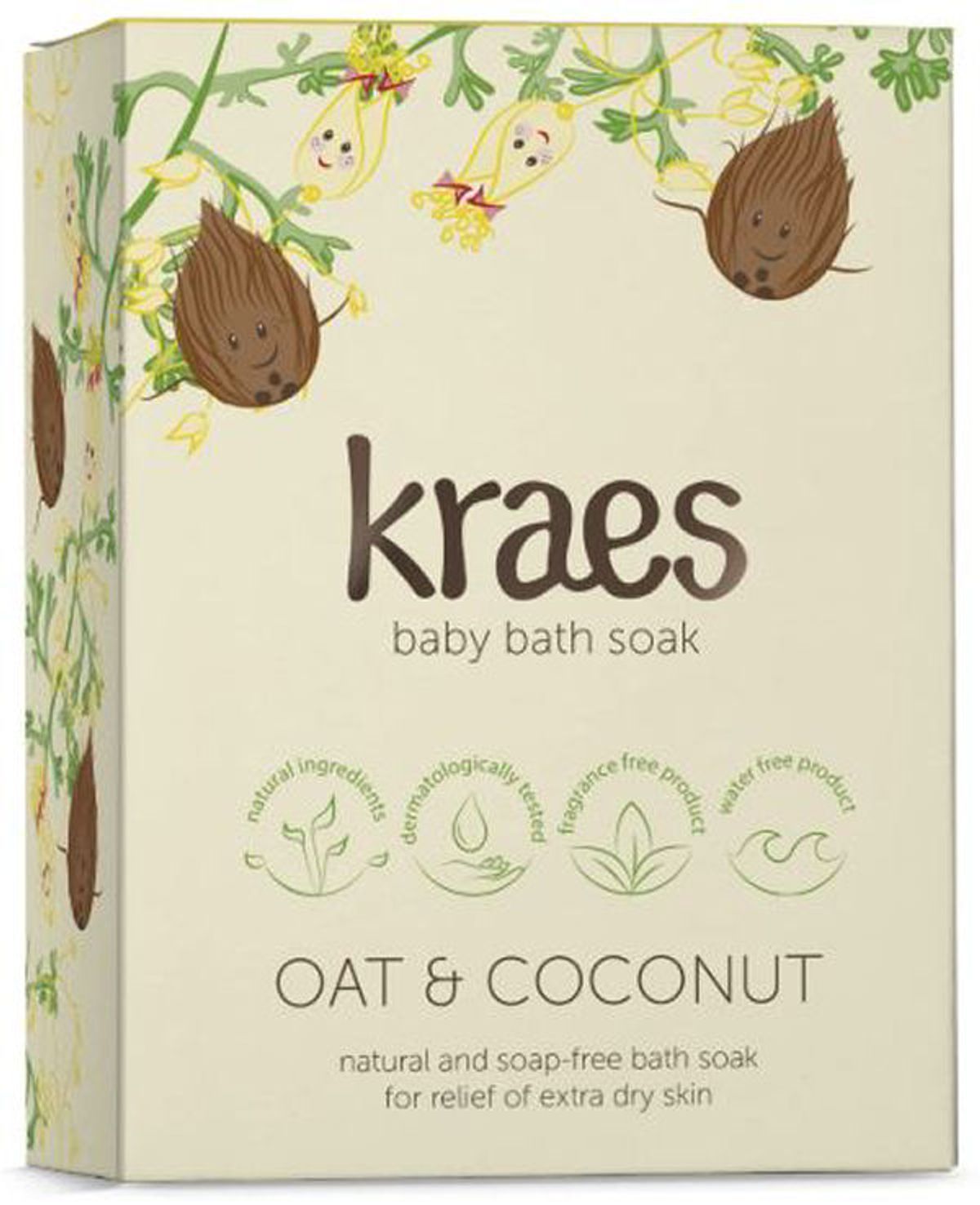 Kraes baby bath soak oat & coconut 200g