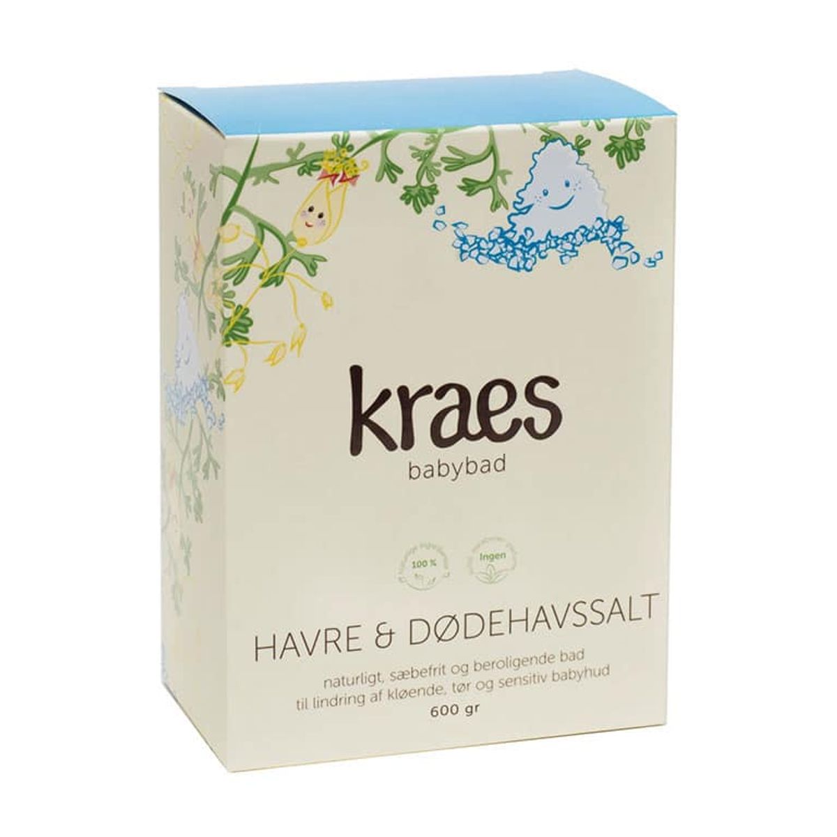 KRAES babybad Havre & dødehavssalt, 600 g