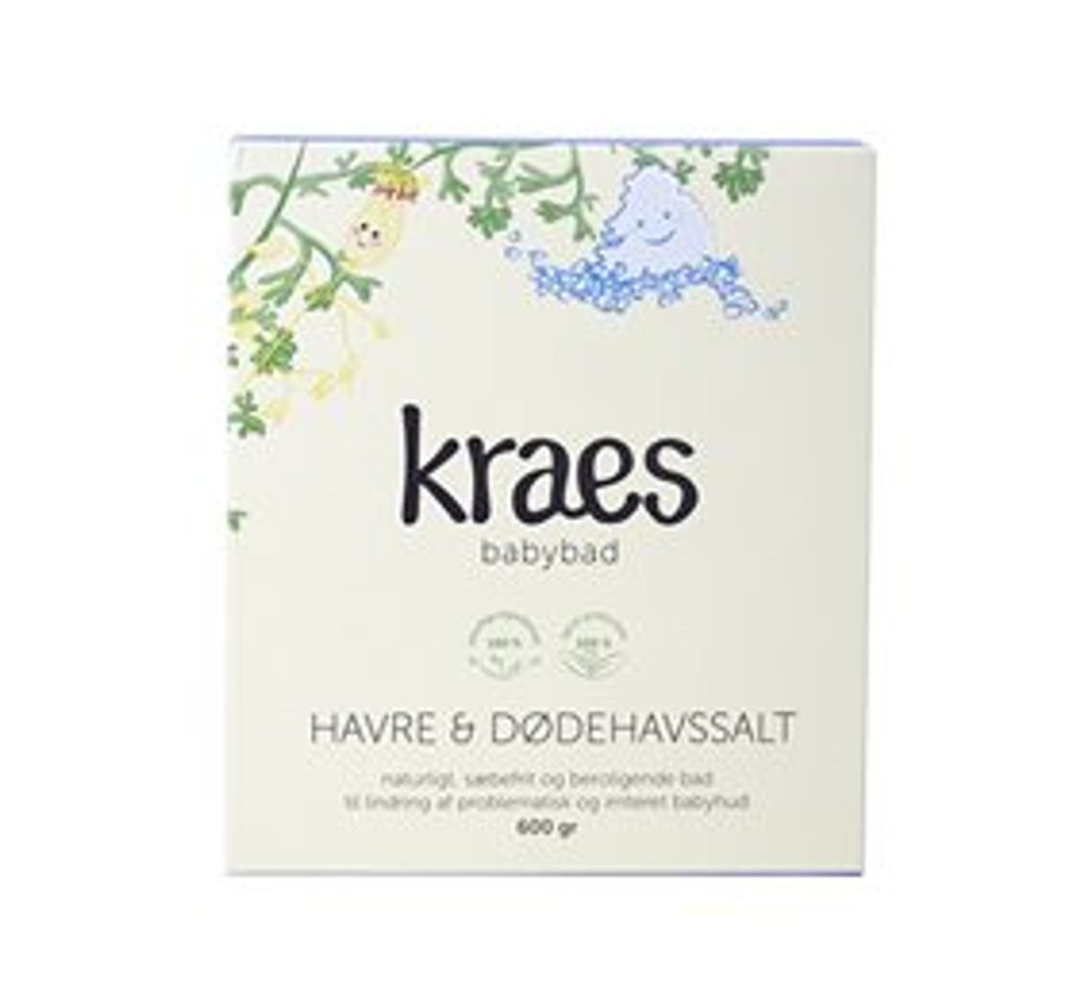 KRAES babybad havre & dødehavssalt &bull; 600 g.