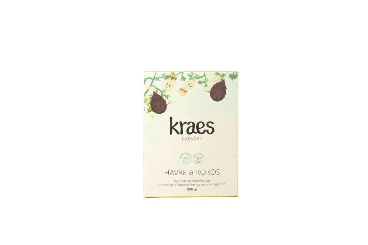 Kraes Babybad, havre/kokos, 200 gr