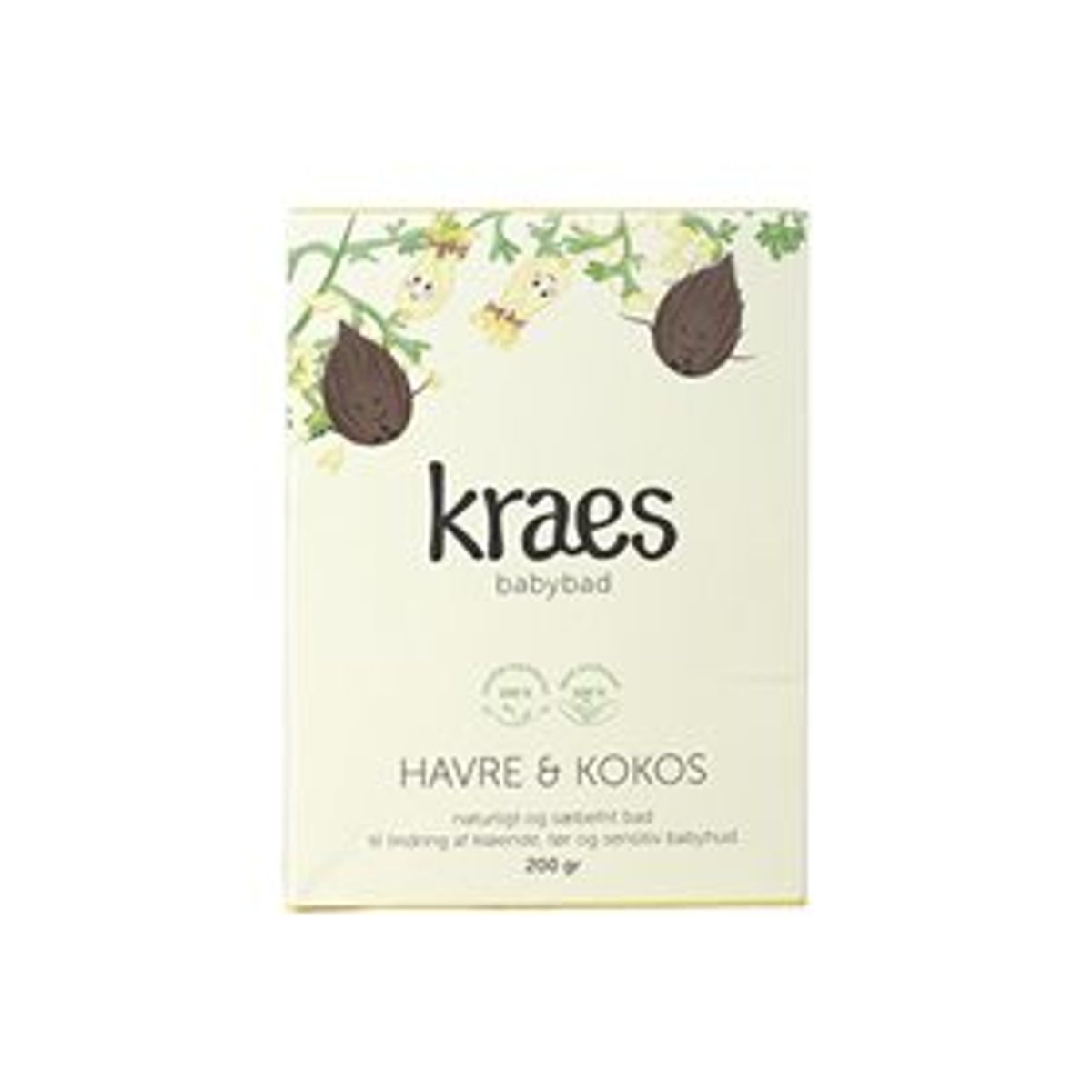 KRAES babybad havre & kokos &bull; 200 g.