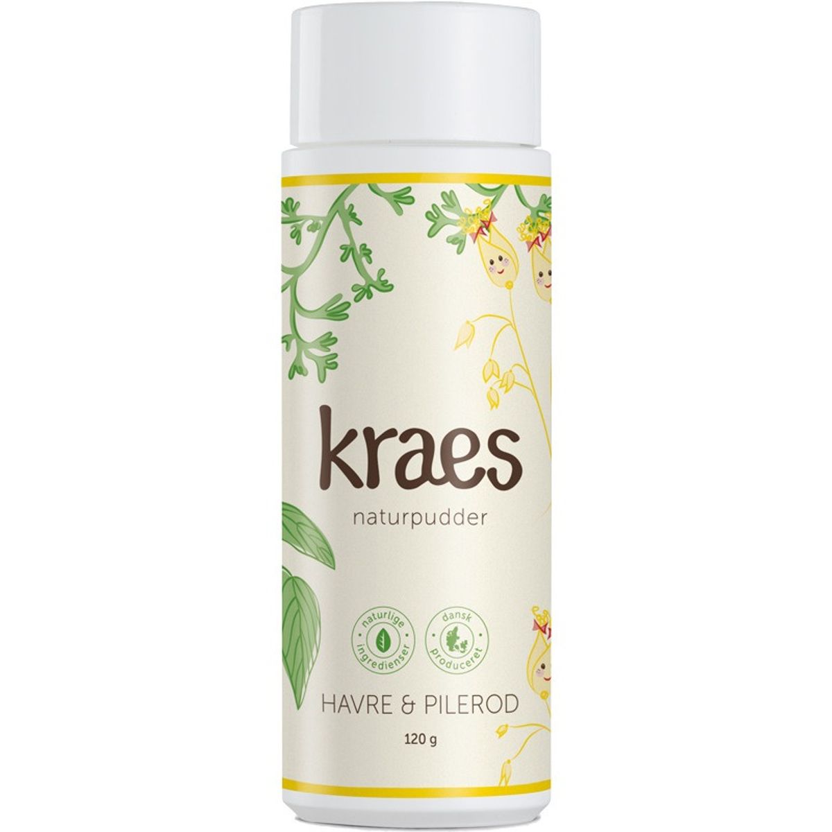 KRAES Naturpudder Havre & Pilerod 120 gr.