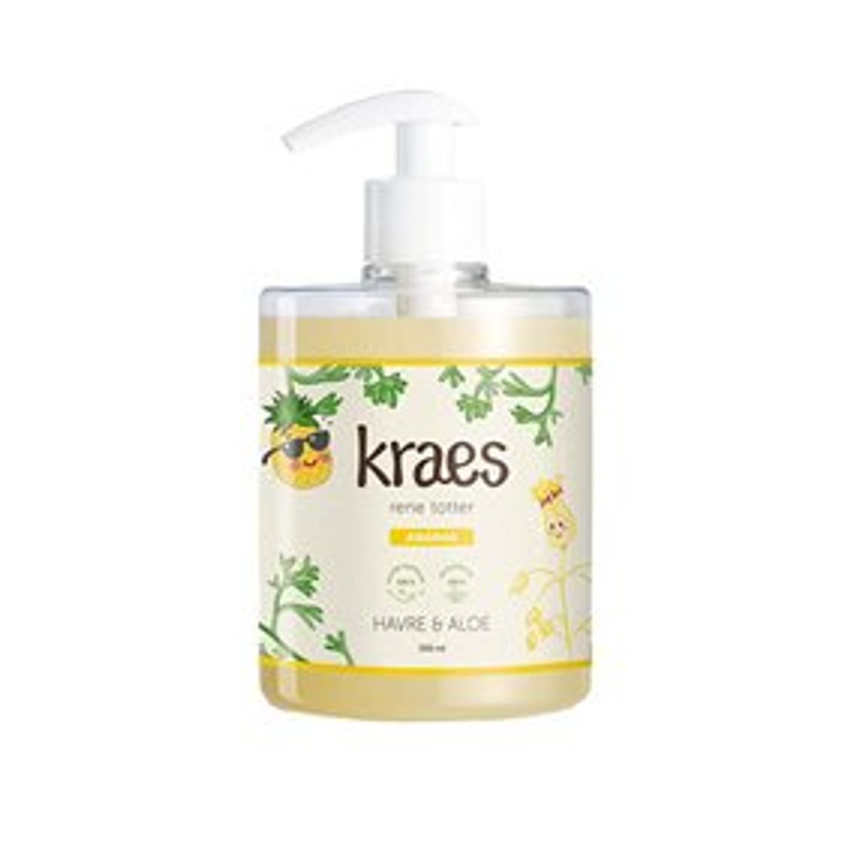 KRAES rene totter med duft let ananas duft &bull; 500 ml.