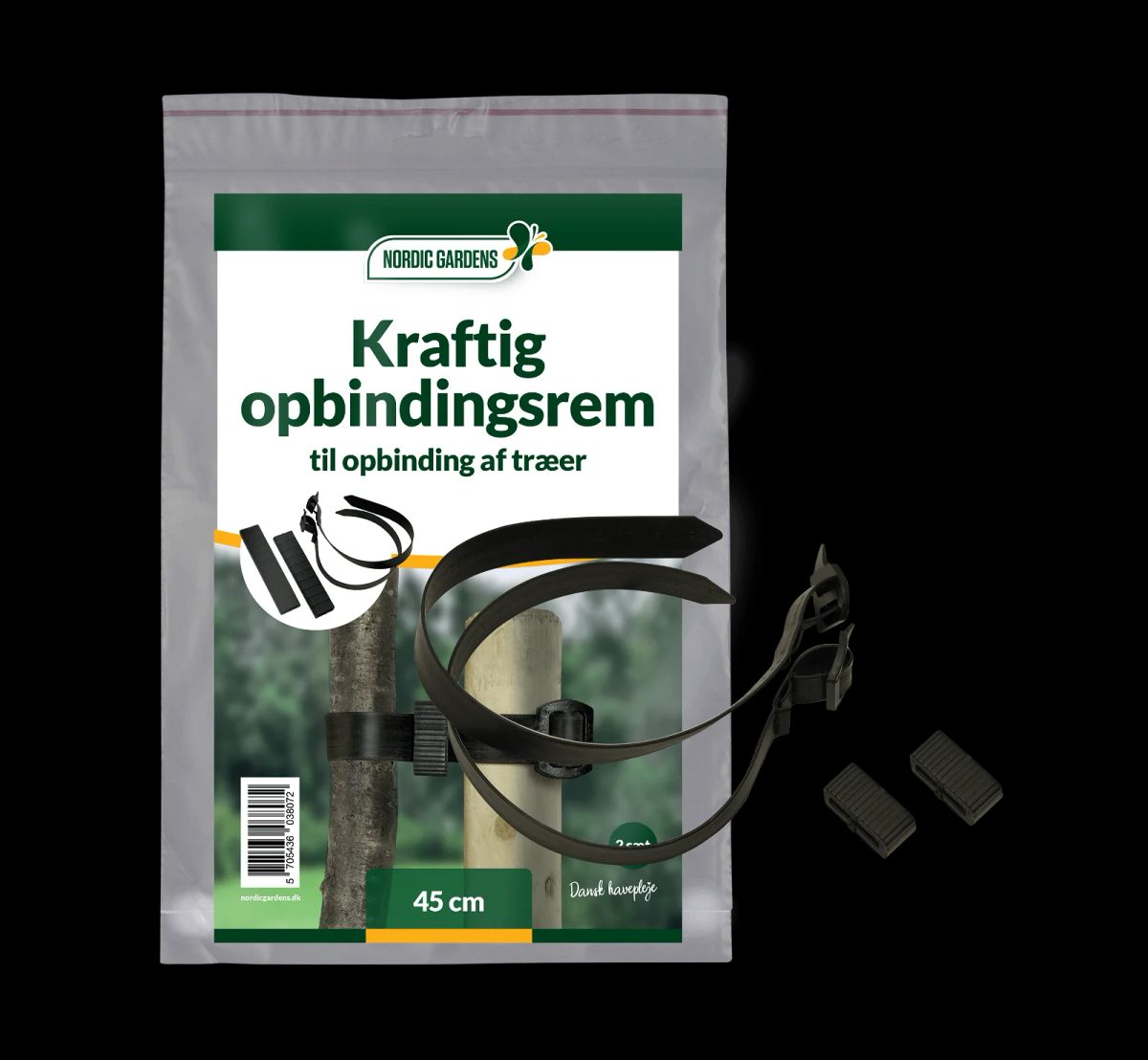 Kraftig opbindingsrem 45 cm - 2 stk.