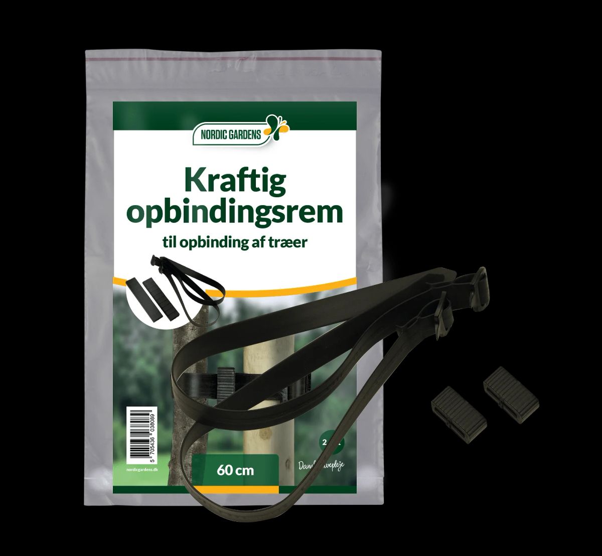 Kraftig opbindingsrem 60 cm - 2 stk.