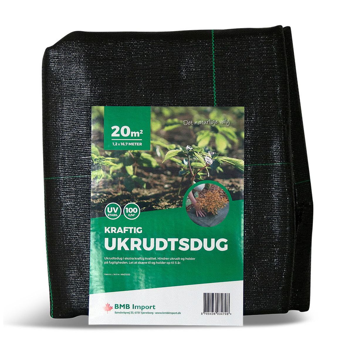 Kraftig ukrudtsdug - 20 m2