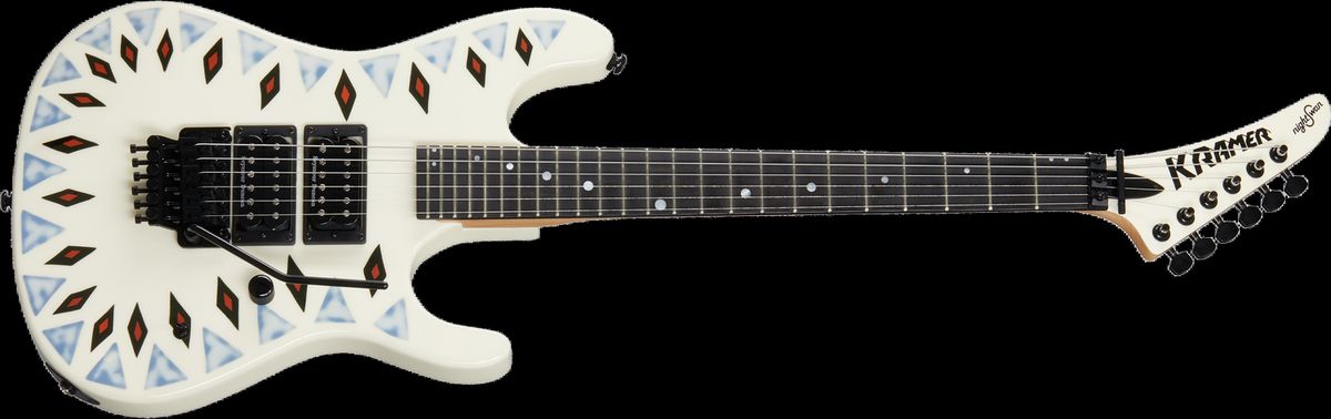 Kramer Guitars NightSwan El-guitar (Vintage White Aztec Graphic)